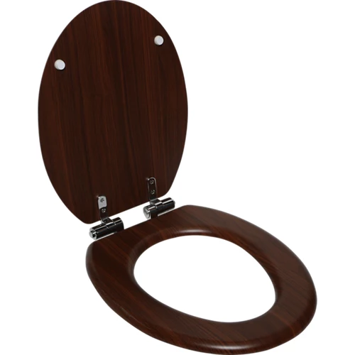 asiento de inodoro acolchado sensea pureza nogal ovalado