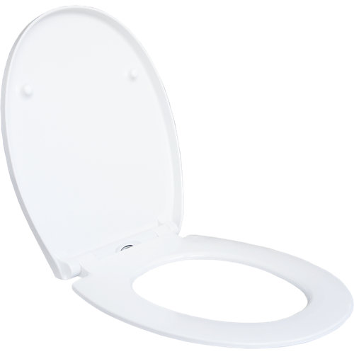Asiento de inodoro ovalado blanco Sensea remix con almohadas