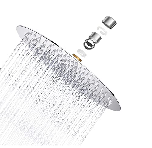 Cabezales de ducha redondos fijos de acero inoxidable 304, boquilla de ducha ultrafina de 8 pulgadas (20 cm)