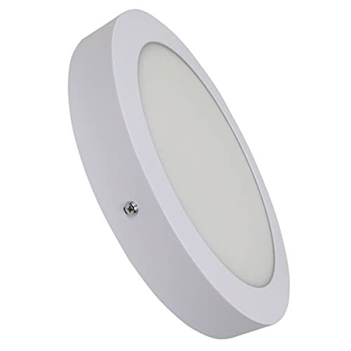 Lampara Led Atomant Techo Superficie LED Redonda 20W.  Color blanco frío (6500K).  1800 lúmenes.  Conductor incluido.  Un ++