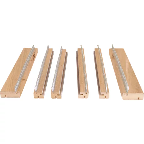 Kit de moldura para caseneto 105 mdf roble para puerta corredera doble