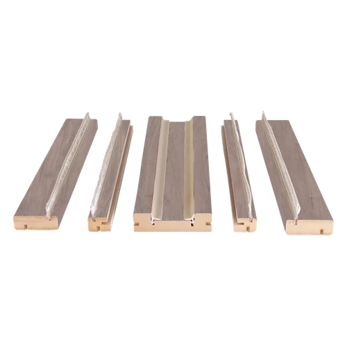 Kit de moldura para caseneto 110 de mdf gris humo para puerta corredera