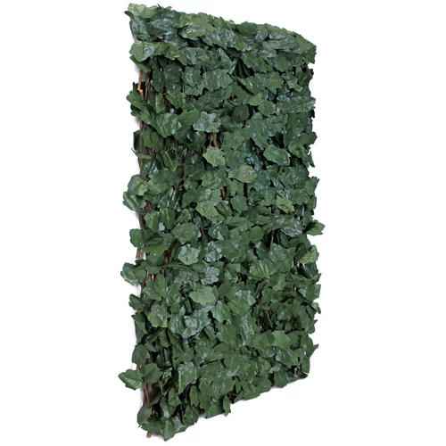 Rejilla extensible rattan verde 100x200 cm