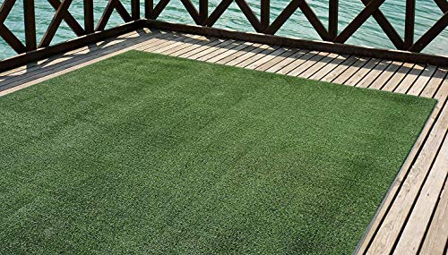 Césped artificial de primera.  7 mm de alto.  Rodillos de 1x5 metros Para terraza, jardín, valla, piscina, perro, etc. (1x5)