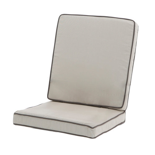 Material de la silla de la almohada al aire libre tostado