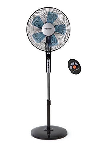 Orbegozo Sf 0640 - Ventilador silencioso con mando a distancia, temporizador, 2 velocidades + Turbo + Silencioso, 65 W negro