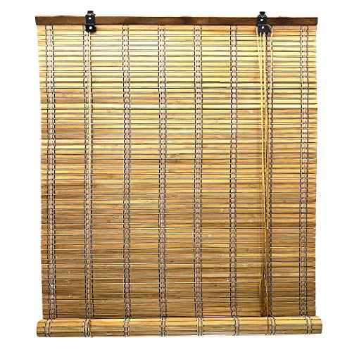 Persianas de bambú Solagua Persianas de madera de bambú 14 medidas disponibles (90 x 175 cm, roble)