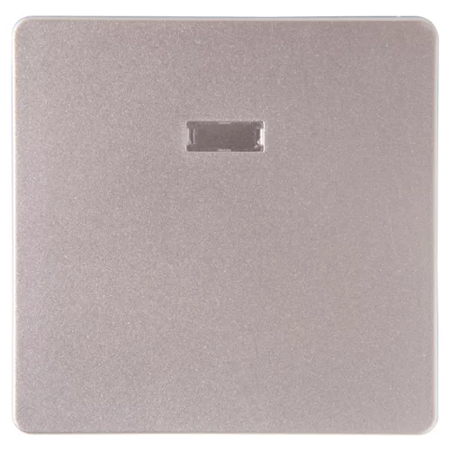 Tecla interruptor con luz aluminio color lexman