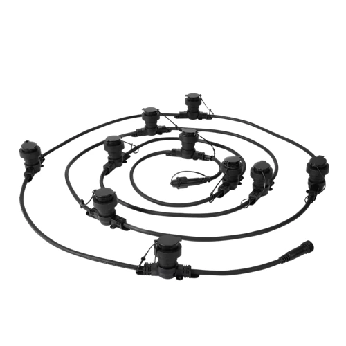 Guirnalda Segoya 10 luces e27 5 metros extensible inspiración negra