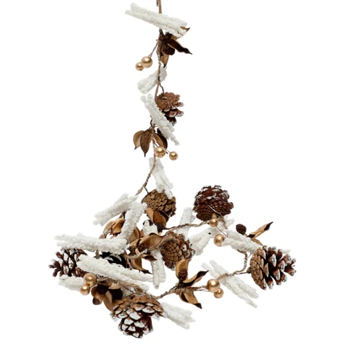 Guirnalda navideña blanca 115 cm