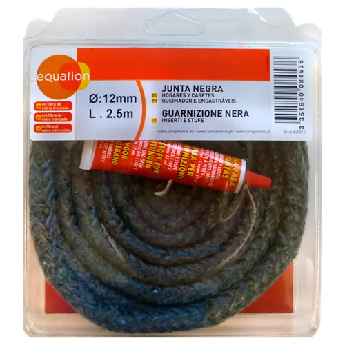 Junta trenzada ecuación 12 mm ø