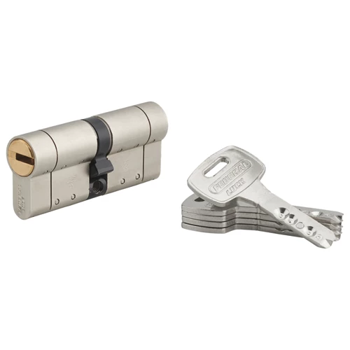 Cilindro federal alta seguridad s 35x35 niquel con 5 llaves