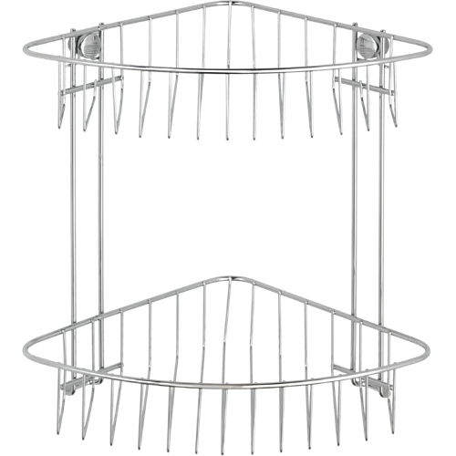 Rincón de ducha clásico gris/plata 26,5x26,5x19,5 cm