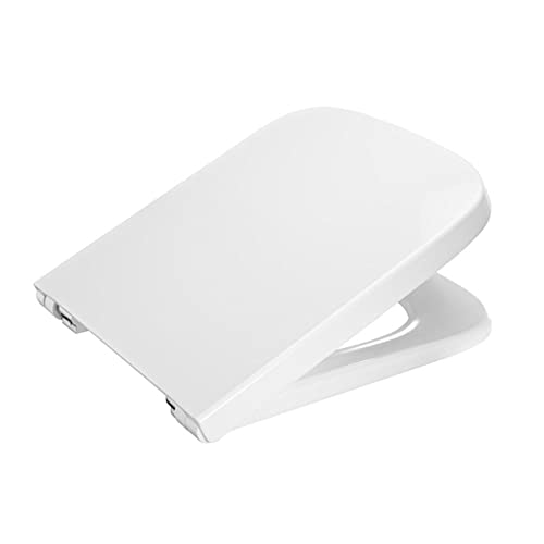 Roca A80178C004 Dama-N - Asiento inodoro compacto y tapa acolchada, blanco