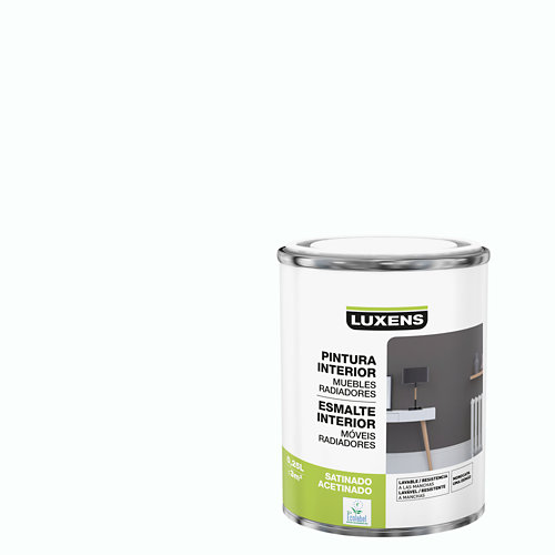 Unique esmalte luxens blanco satinado interior 0.25l
