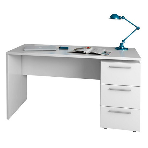 Mesa escritorio pluma Artik blanco 74x138x60cm