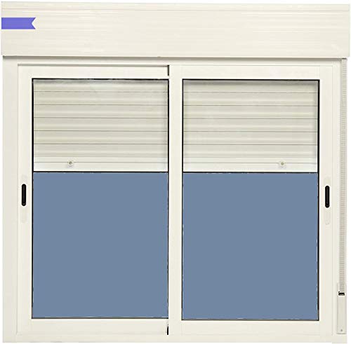 Ventanastock ventana aluminio 1200x1155 corredera con persiana PVC 2 hojas