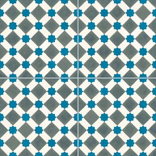 Suelos henley 45x45 azul