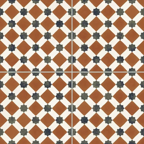 Suelos henley 45x45 rojo