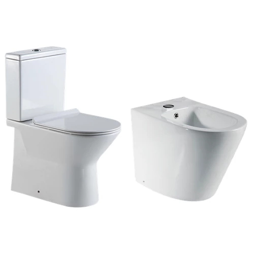 Juego de inodoro compacto Sensea con tapa acolchada