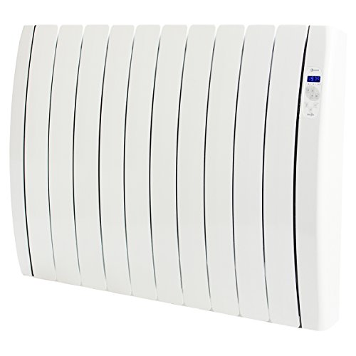 Haverland RC10TTS Inertia - Emisor térmico de bajo consumo, potencia 1500 W, 10 elementos, programable, indicador de consumo exclusivo, bloques de piedra natural ideal para uso prolongado
