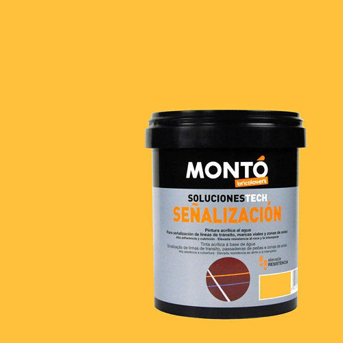Pintura señalización suelo montada 750 ml amarillo