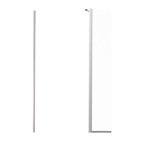 Columna de ducha Remix 2h blanco transparente 130 cm