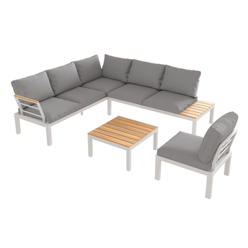 Juego de muebles de exterior de aluminio litlle san diego para 5 personas