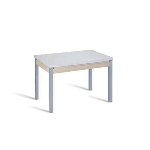 Mesa de cocina extensible Artic de 100 a 160 cm blanca