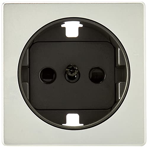 Simon 82041-33 Simon-82041-33 Tapa enchufe 2p+TT schuko+seguridad.  s82 ALU Mate Ref.  6558233231, gris/negro