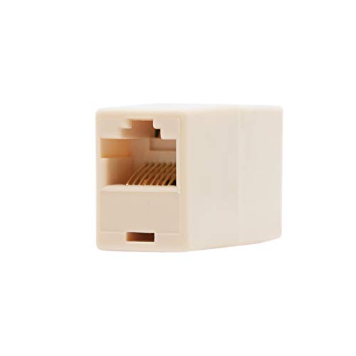 NanoCable 10.21.0401-OEM - Empalme de Cable de Red Ethernet RJ45, Beige, Hembra-Hembra, Cat.5e, UTP [España]