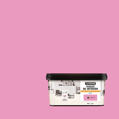 Cuadro salón y dormitorio luxens 4l candy 5