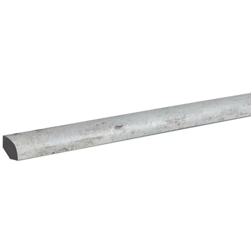 Perfil cuentas PVC fn 240 cm gris mod006