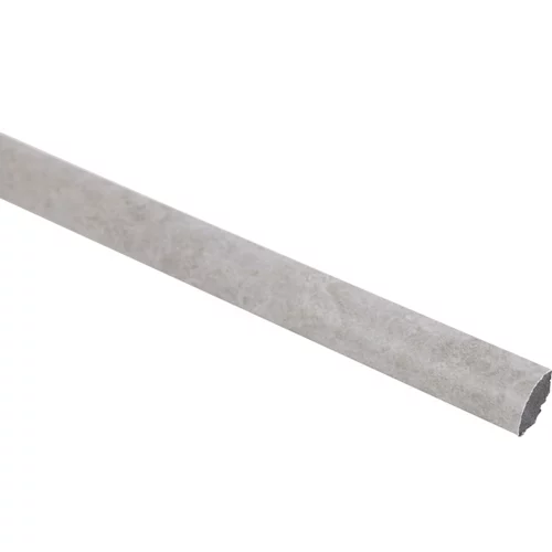 Perfil cuentas PVC fn 240 cm gris mod055
