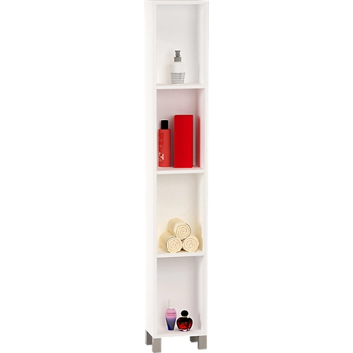 Columna de baño blanca abierta 25x181x25cm