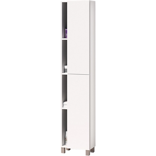 Columna de baño blanca abierta 35x181x25cm