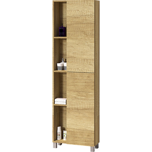 Columna de baño abierta marrón 55x181x25cm
