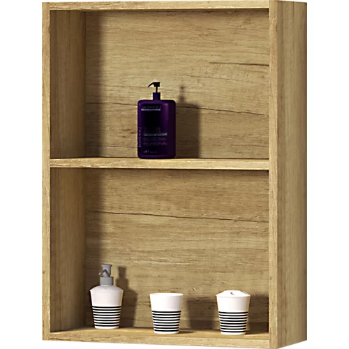 Columna de baño abierta marrón 55x74x19cm