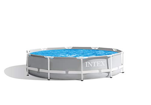 Intex 26700NP - Piscina Prisma Frame Redonda Sobre Suelo 305 x 76 cm, Multicolor