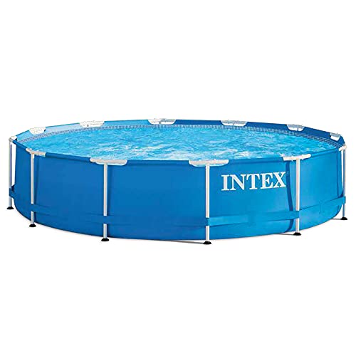 Estructura metálica Intex para piscina tubular redonda (ø) 3,66 x (h) 0,76 m, Color Azul