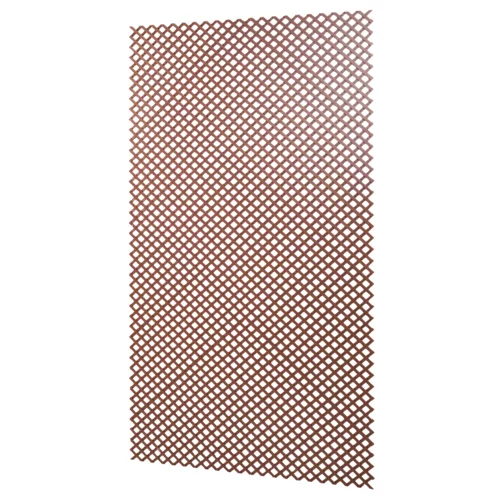 Rejillas en composite fijo de madera marrón claro y resina 100 x 200 cm