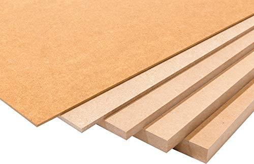 Tableros de madera de 3MM DM (MDF).  Tamaños disponibles A0, A1, A2, A3, A4, A5 (a tu elección).  Soporte para manualidades, decoración, láser, CNC, pirograbado, pintura.  (A4 (5 piezas))