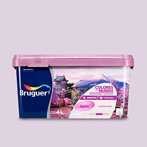 Bruguer Colors of the World Pintura Mural Monocapa Japón Violeta Suave 4 L