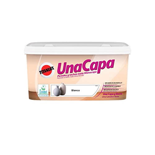 Titanlux Pintura Monocapa para Paredes Blanco 4 L