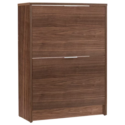 Un zapatero básico de nogal para 12 pares de 60x82x25 cm