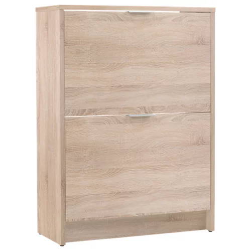 Un zapatero básico de roble cambriano para 12 pares de 60x82x25 cm