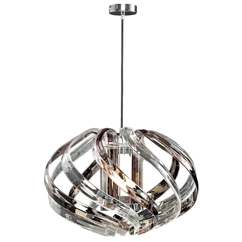 Plafón transparente Polaris 1 luz