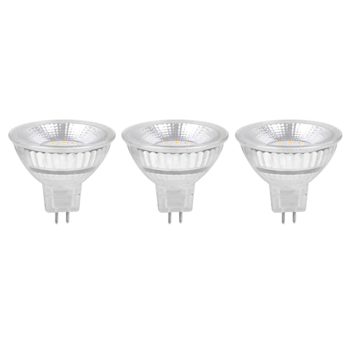 Paquete de 3 reflectores led gu5.3 5w 4000k lexman
