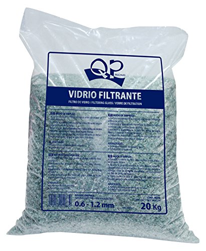 Productos QP Bolsa de filtro de vidrio para piscinas, 20Kg - QP 500047