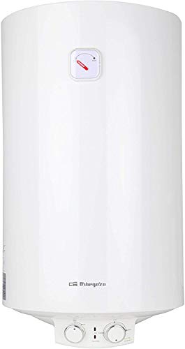 Caldera eléctrica Orbegozo TRM 54 - 50 litros, modo ECO, depósito de esmalte vitrificado, termostato regulable, potencia 1500 W